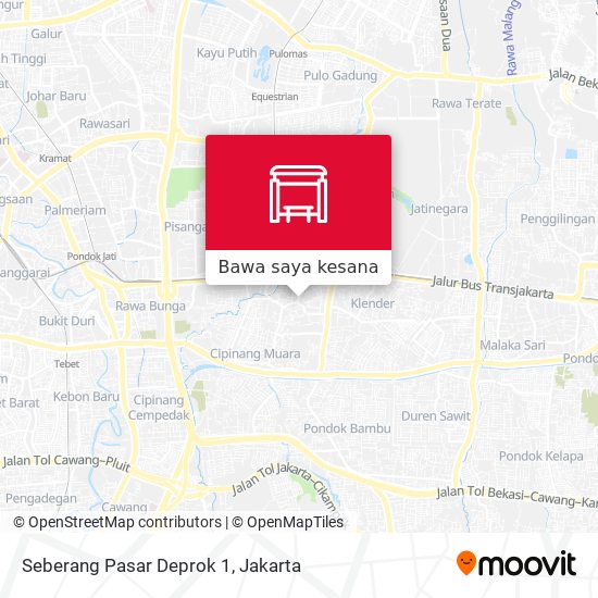 Peta Seberang Pasar Deprok 1