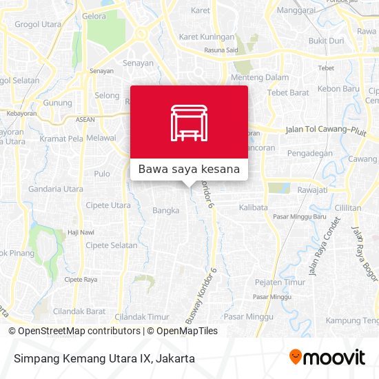 Peta Simpang Kemang Utara IX