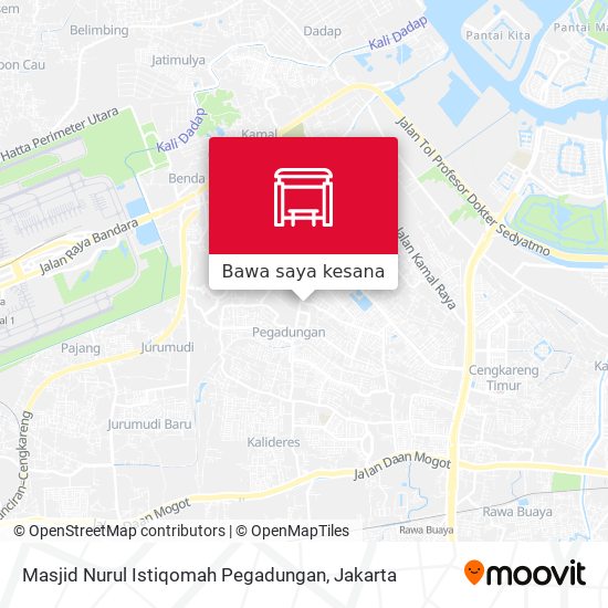 Peta Masjid Nurul Istiqomah Pegadungan