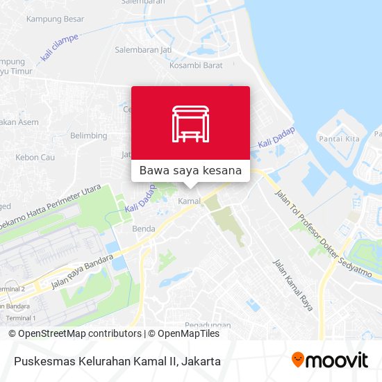 Peta Puskesmas Kelurahan Kamal II