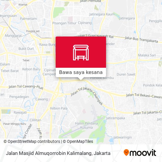 Peta Jalan Masjid Almuqorrobin Kalimalang