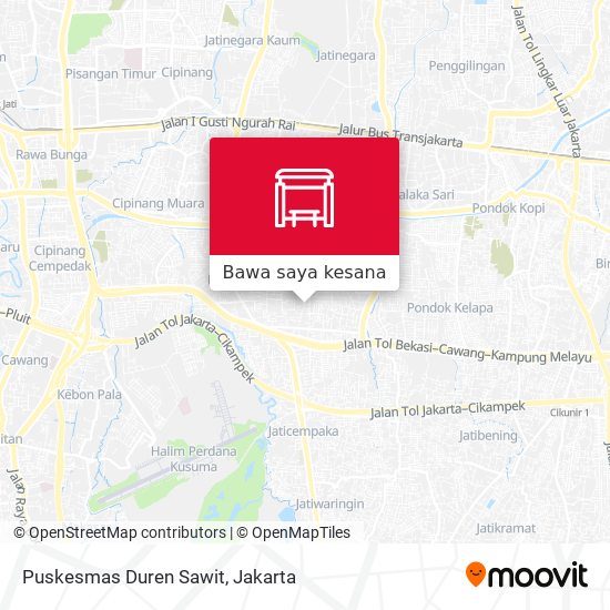 Peta Puskesmas Duren Sawit