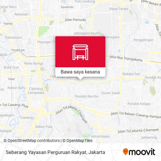 Peta Seberang Yayasan Perguruan Rakyat
