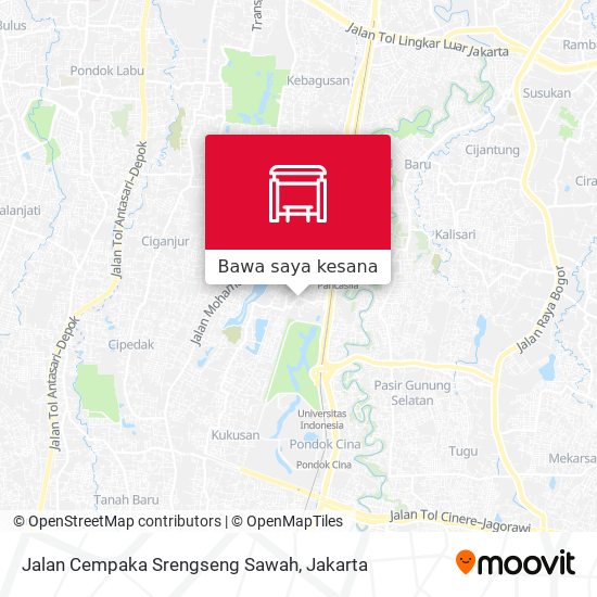 Peta Jalan Cempaka Srengseng Sawah