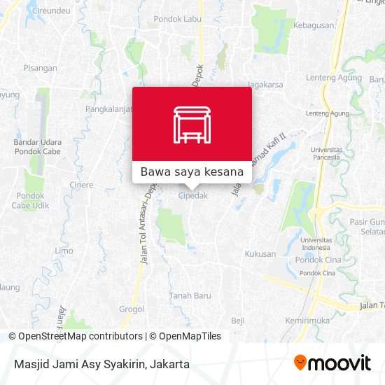 Peta Masjid Jami Asy Syakirin