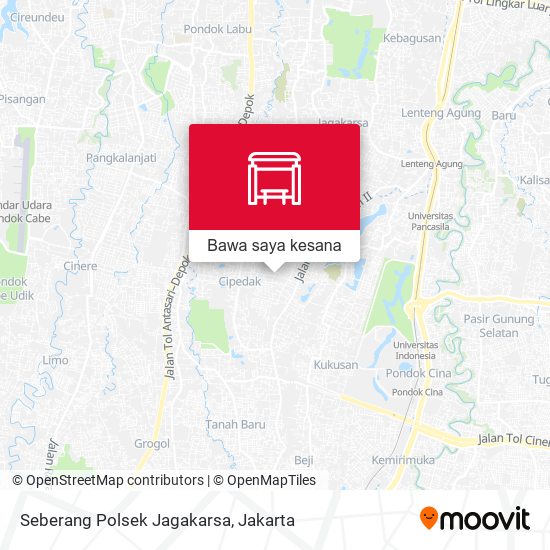 Peta Seberang Polsek Jagakarsa