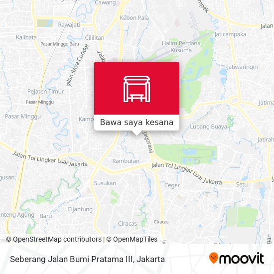 Peta Seberang Jalan Bumi Pratama III