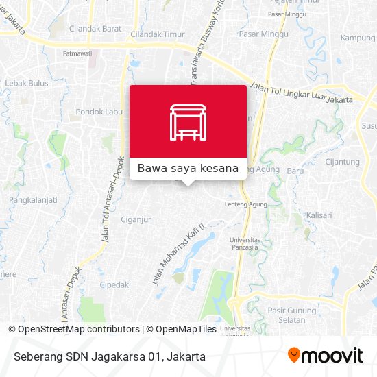 Peta Seberang SDN Jagakarsa 01