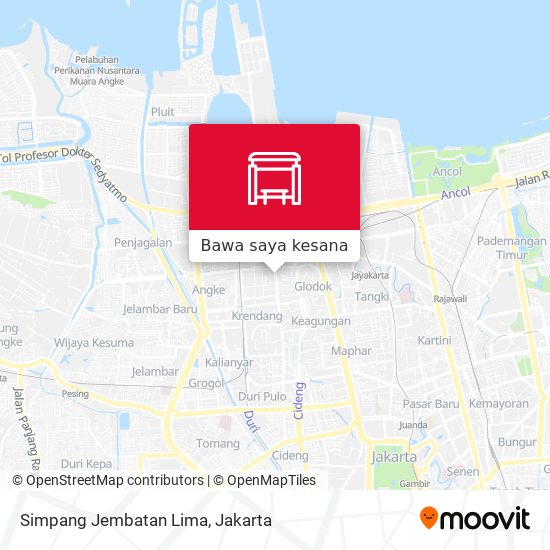 Peta Simpang Jembatan Lima