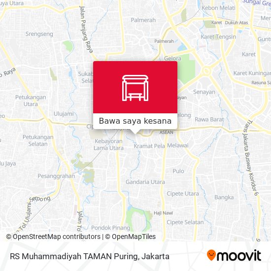 Peta RS Muhammadiyah TAMAN Puring