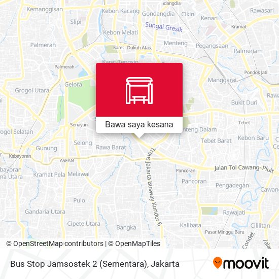 Peta Bus Stop Jamsostek 2 (Sementara)