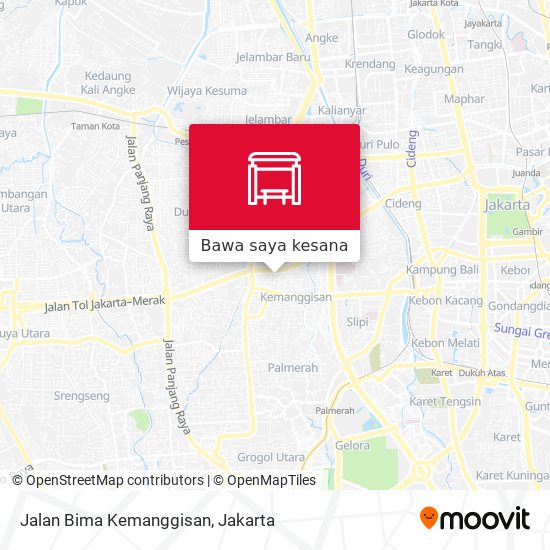 Peta Jalan Bima Kemanggisan