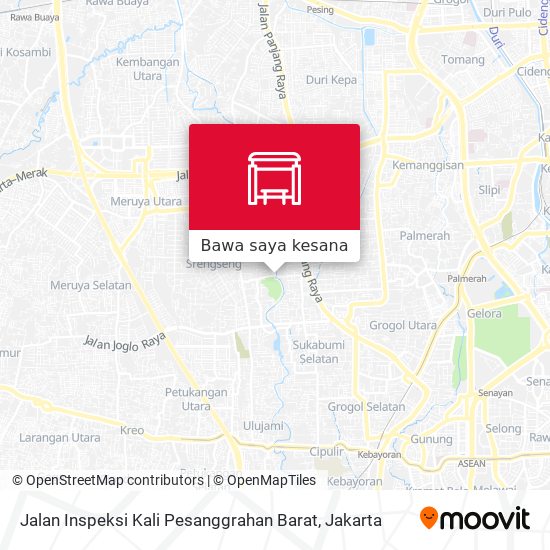 Peta Jalan Inspeksi Kali Pesanggrahan Barat