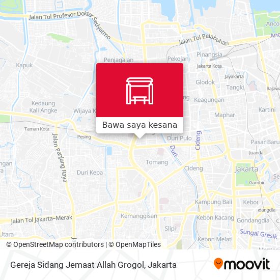 Peta Gereja Sidang Jemaat Allah Grogol