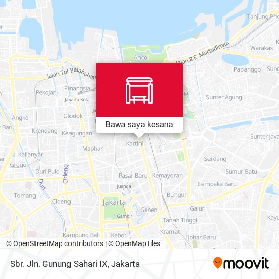 Peta Sbr. Jln. Gunung Sahari IX