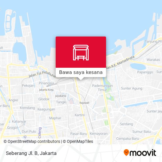 Peta Seberang Jl. B