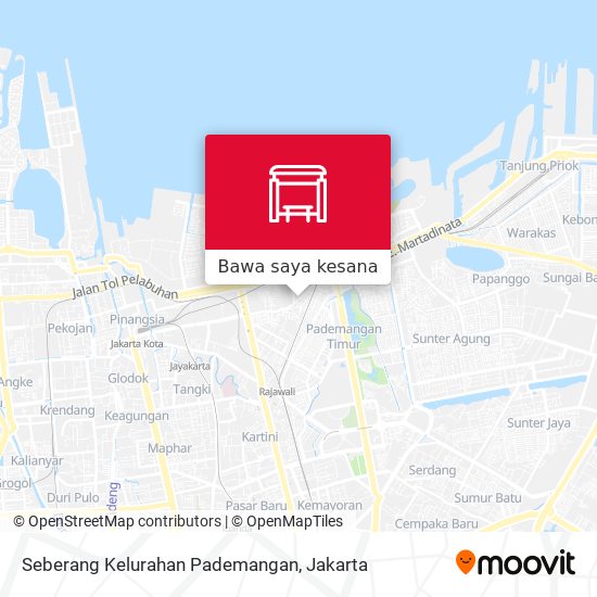 Peta Seberang Kelurahan Pademangan