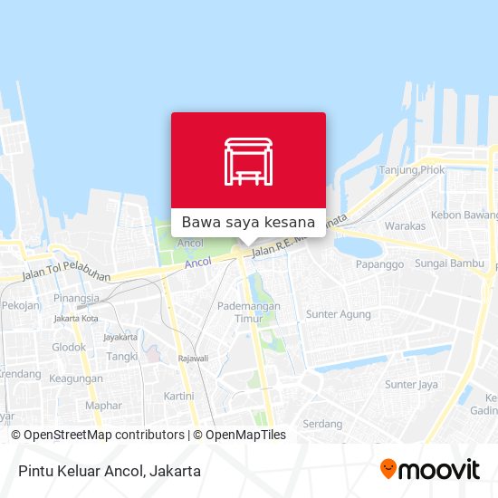 Peta Pintu Keluar Ancol