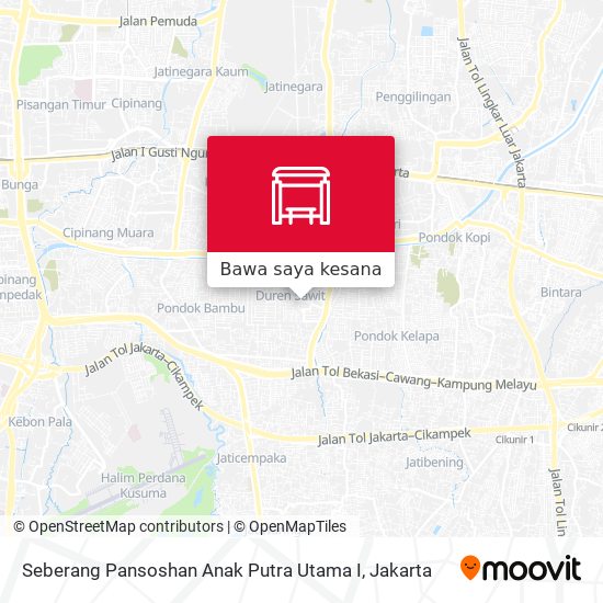 Peta Seberang Pansoshan Anak Putra Utama I