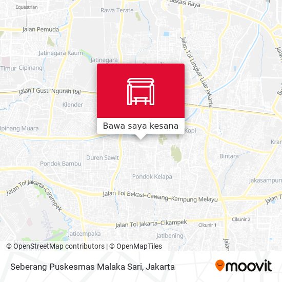 Peta Seberang Puskesmas Malaka Sari