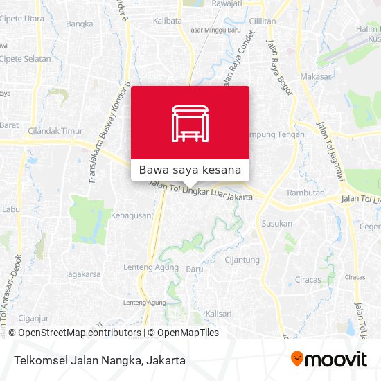 Peta Telkomsel Jalan Nangka