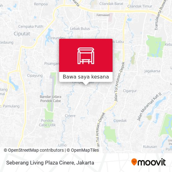 Peta Seberang Living Plaza Cinere