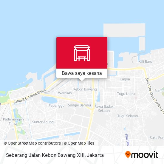 Peta Seberang Jalan Kebon Bawang XIII
