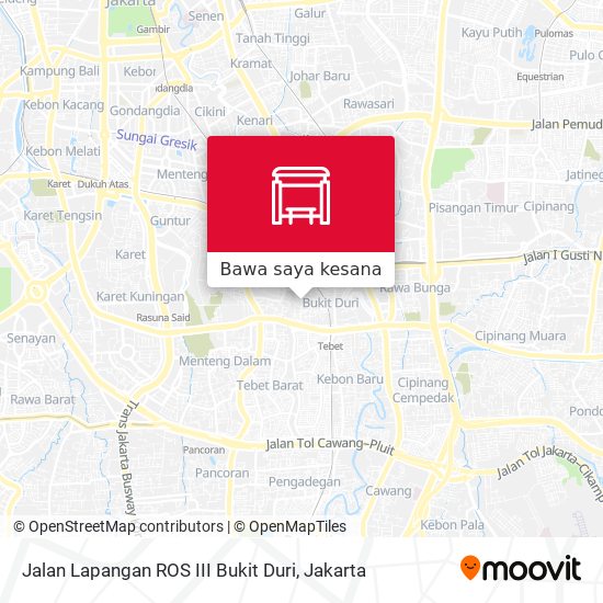 Peta Jalan Lapangan ROS III Bukit Duri