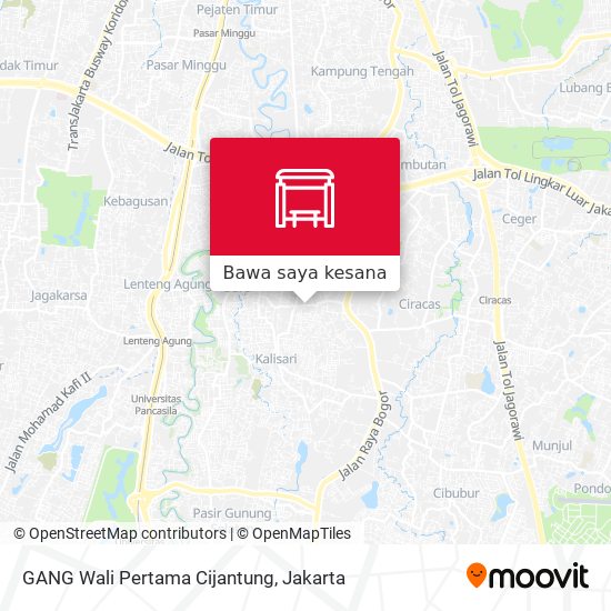 Peta GANG Wali Pertama Cijantung