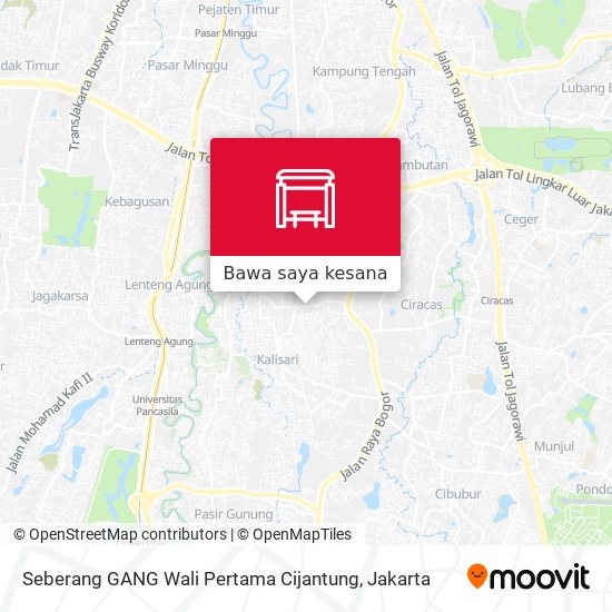 Peta Seberang GANG Wali Pertama Cijantung