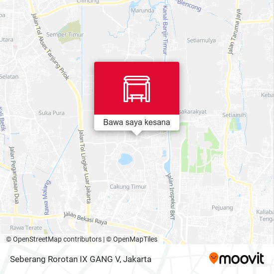 Peta Seberang Rorotan IX GANG V