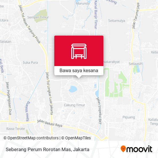 Peta Seberang Perum Rorotan Mas