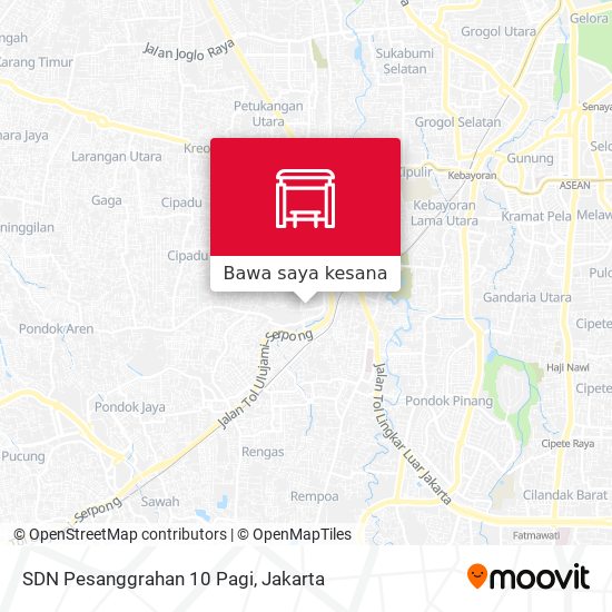 Peta SDN Pesanggrahan 10 Pagi