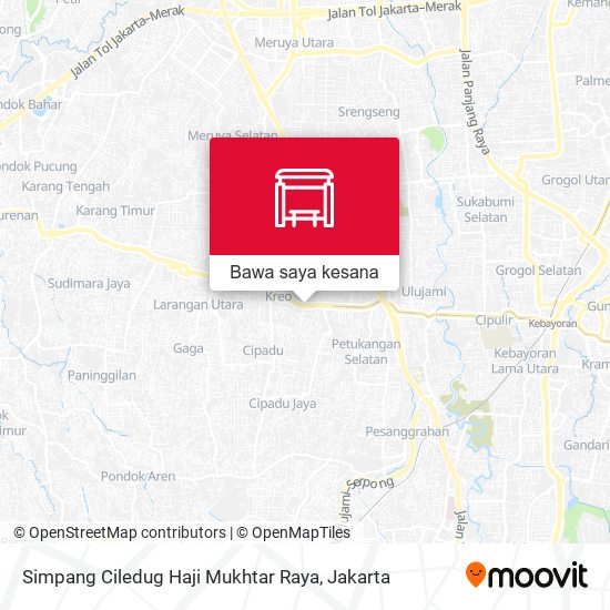 Peta Simpang Ciledug Haji Mukhtar Raya