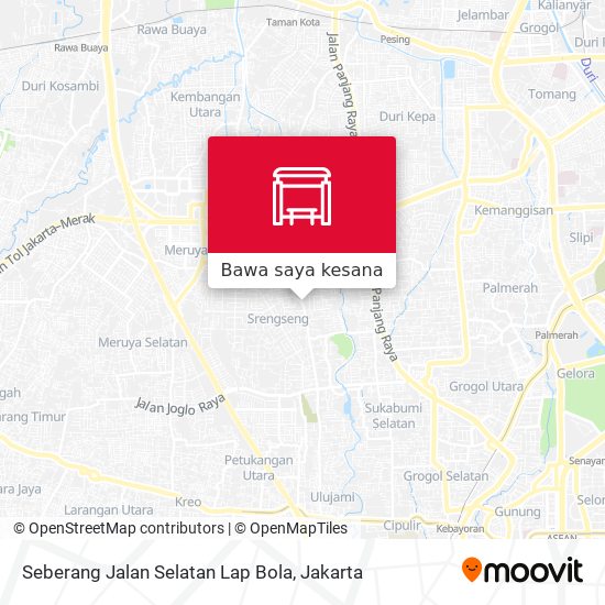 Peta Seberang Jalan Selatan Lap Bola