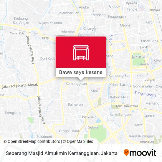 Peta Seberang Masjid Almukmin Kemanggisan