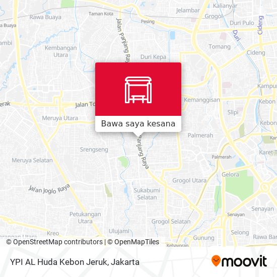 Peta YPI AL Huda Kebon Jeruk