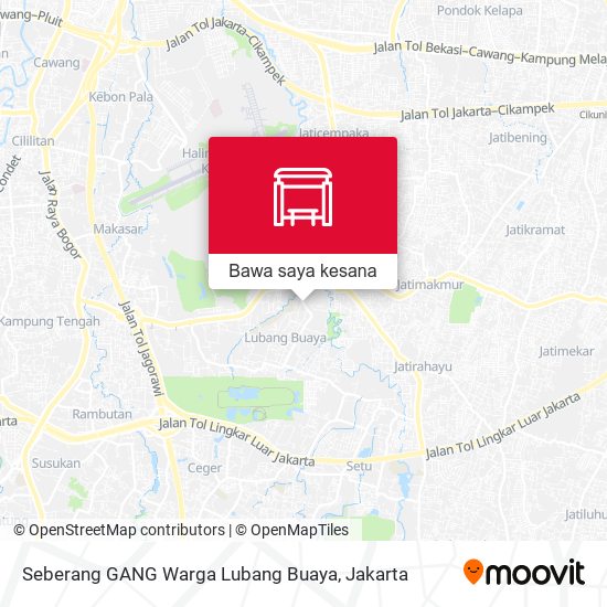Peta Seberang GANG Warga Lubang Buaya
