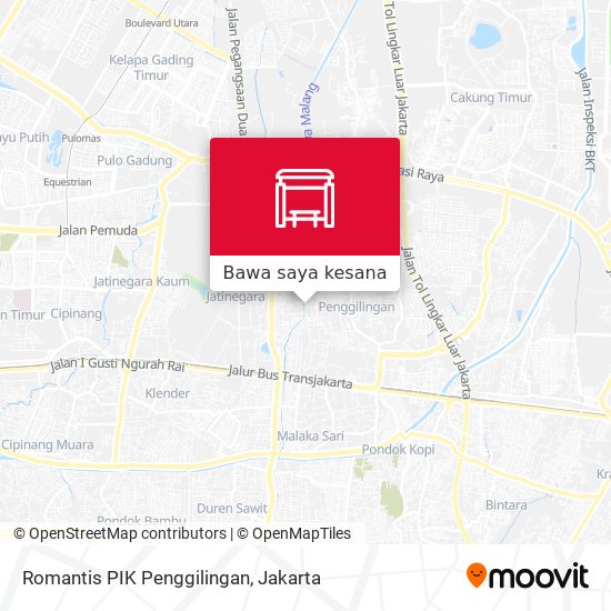 Peta Romantis PIK Penggilingan