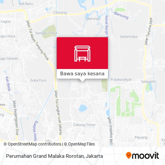Peta Perumahan Grand Malaka Rorotan