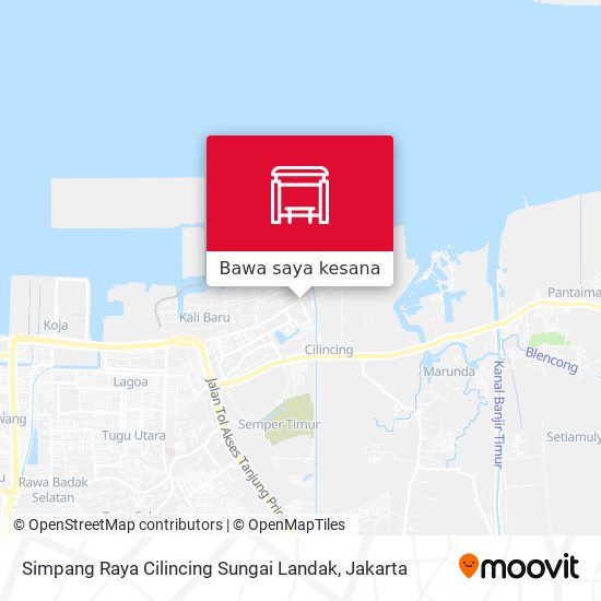 Peta Simpang Raya Cilincing Sungai Landak
