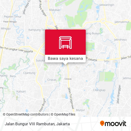 Peta Jalan Bungur VIII Rambutan