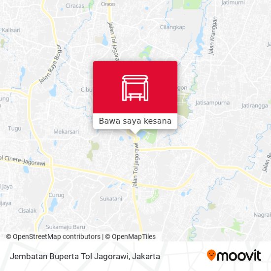 Peta Jembatan Buperta Tol Jagorawi