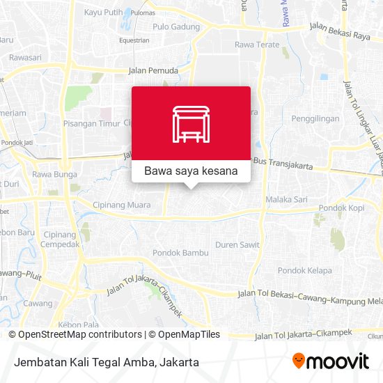 Peta Jembatan Kali Tegal Amba
