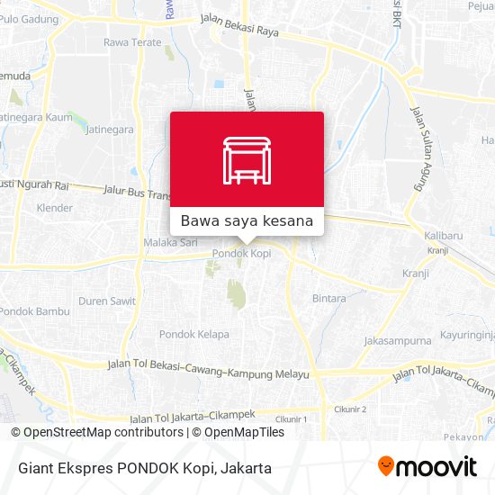 Peta Giant Ekspres PONDOK Kopi