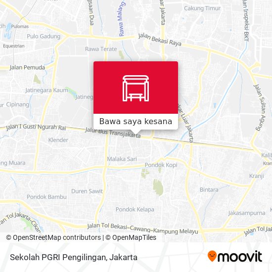 Peta Sekolah PGRI Pengilingan