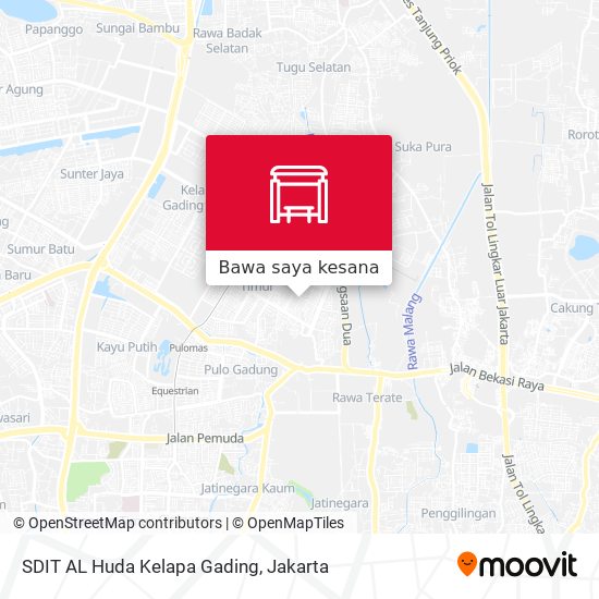 Peta SDIT AL Huda Kelapa Gading