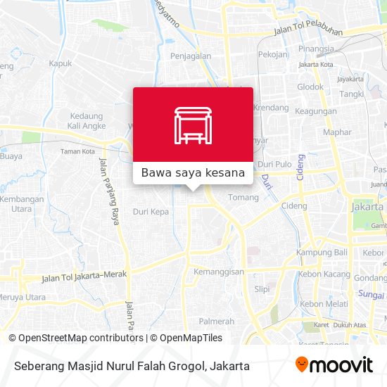 Peta Seberang Masjid Nurul Falah Grogol