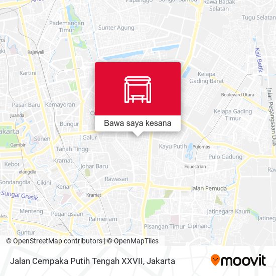 Peta Jalan Cempaka Putih Tengah XXVII