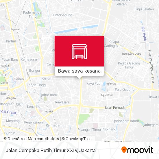 Peta Jalan Cempaka Putih Timur XXIV